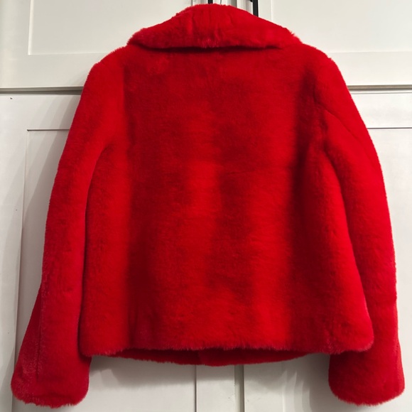 Faux fur red INC coat! - Picture 3 of 4